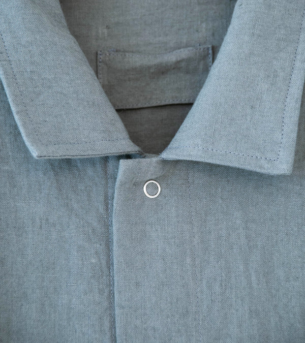 James Coward 'Workshop Shirt' (Flint Belgian Linen)
