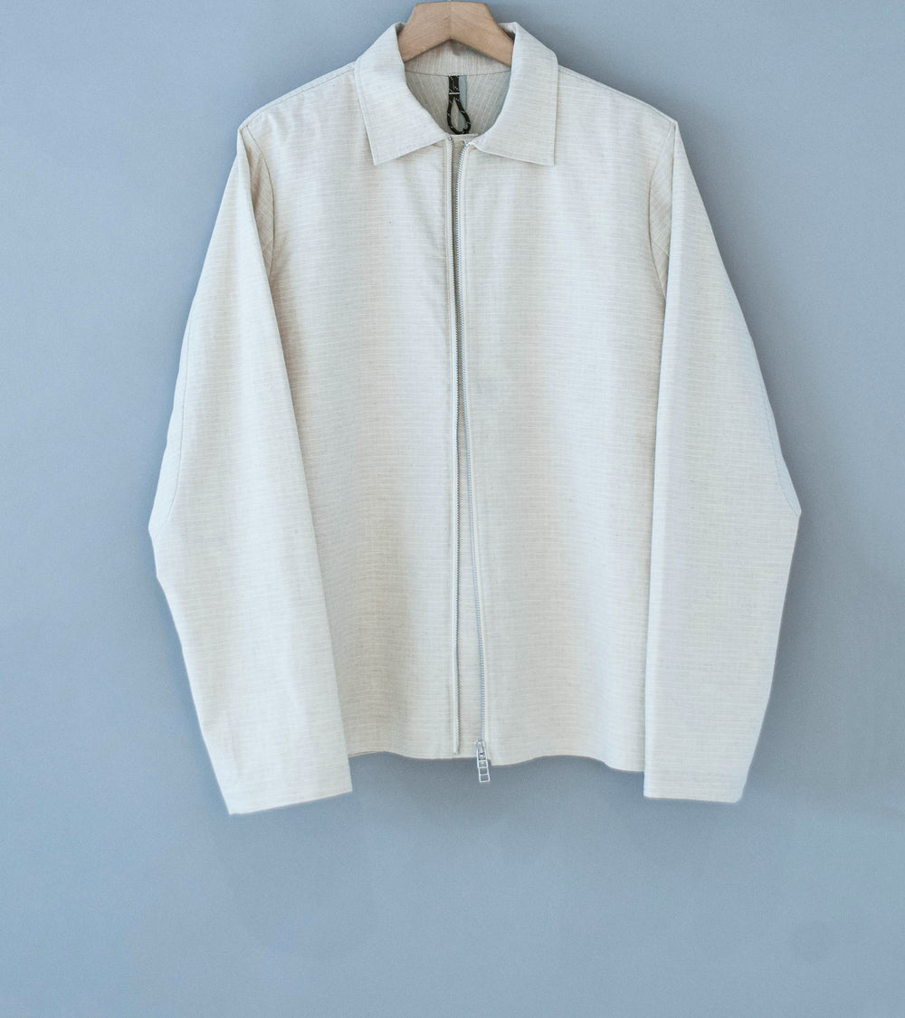 GILDA 'Jacket #1' (Oatmeal Cotton Hemp Ripstop)