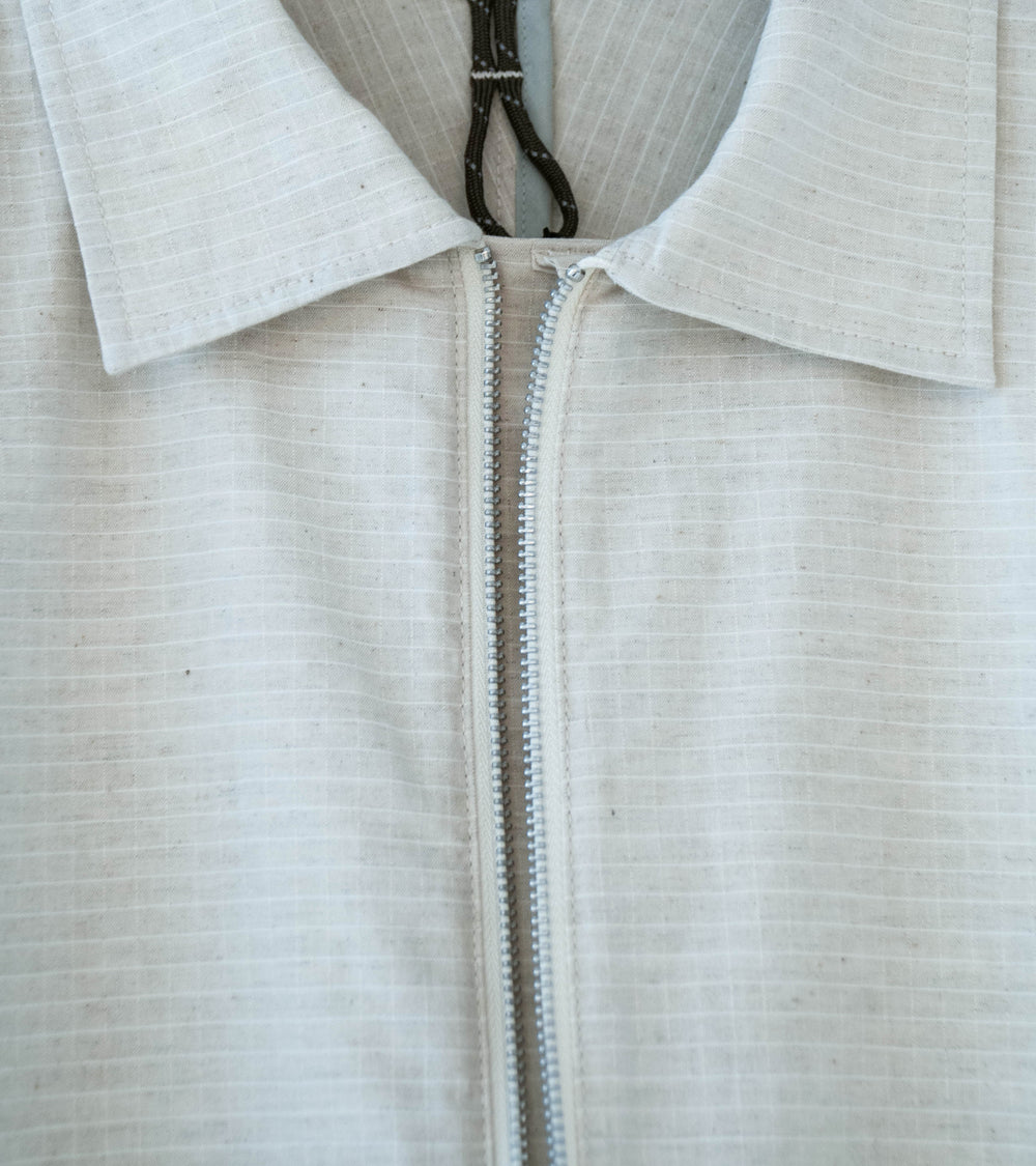 GILDA 'Jacket #1' (Oatmeal Cotton Hemp Ripstop)