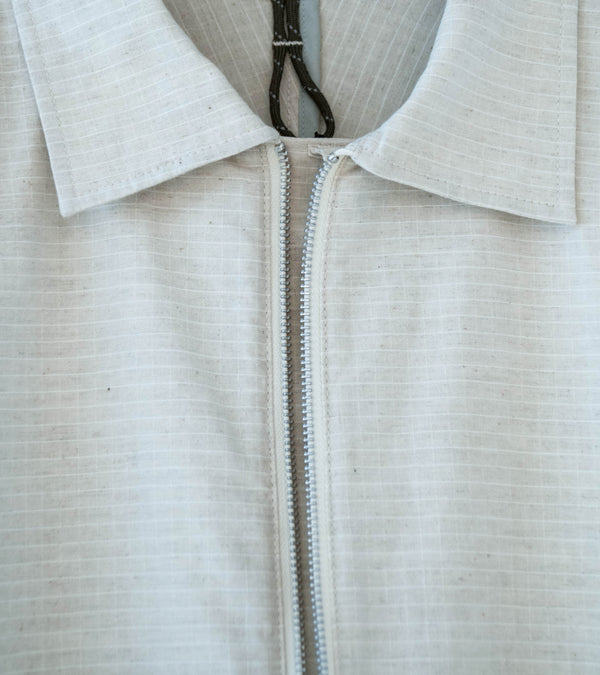 GILDA 'Jacket #1' (Oatmeal Cotton Hemp Ripstop)