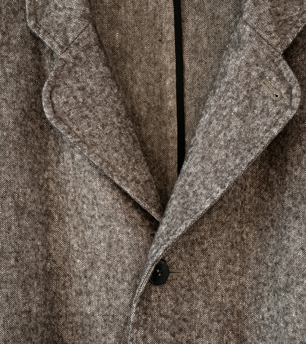 Cale 'Linen Wool Heavy Garment Dye Jacket' (Gray Brown)