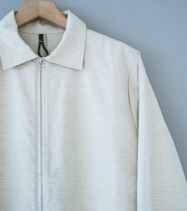 GILDA 'Jacket #1' (Oatmeal Cotton Hemp Ripstop)