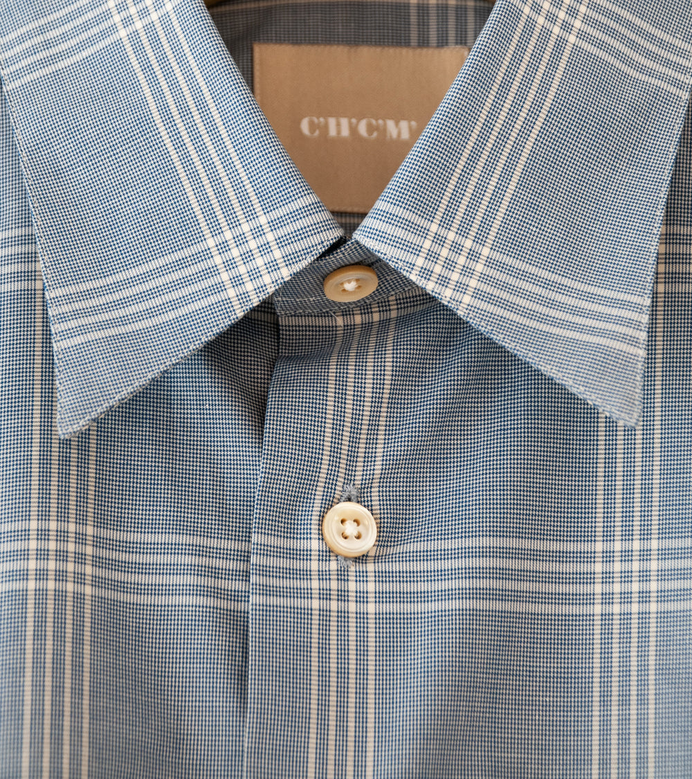 C'H'C'M' 'Regular Collar Shirt' (Blue Check)