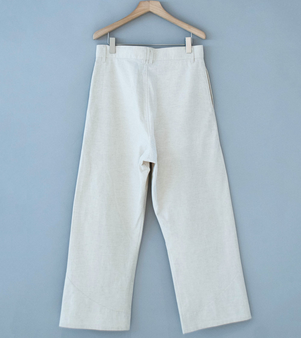 GILDA 'Pant #1' (Oatmeal Cotton Hemp Ripstop)