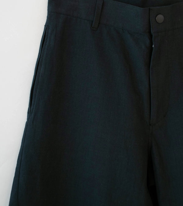 GILDA 'Pant #1' (Black Cotton Hemp Ripstop)