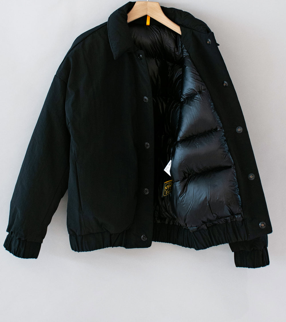 MAN-TLE 'R19 D3 Double Down Blouson' (Black Recycled Nylon)