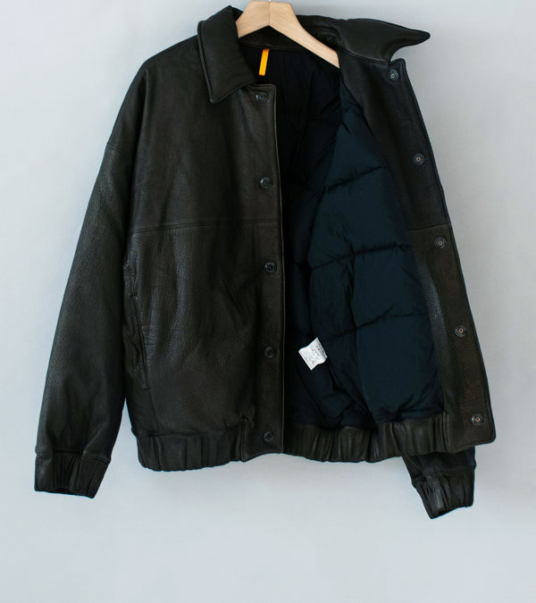 MAN-TLE 'R19 D3 Down Blouson' (Black Eco Deerskin) – C'H'C'M'