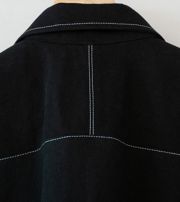 GILDA 'Jacket #1' (Black Moleskin w/ Contrast Stitching)