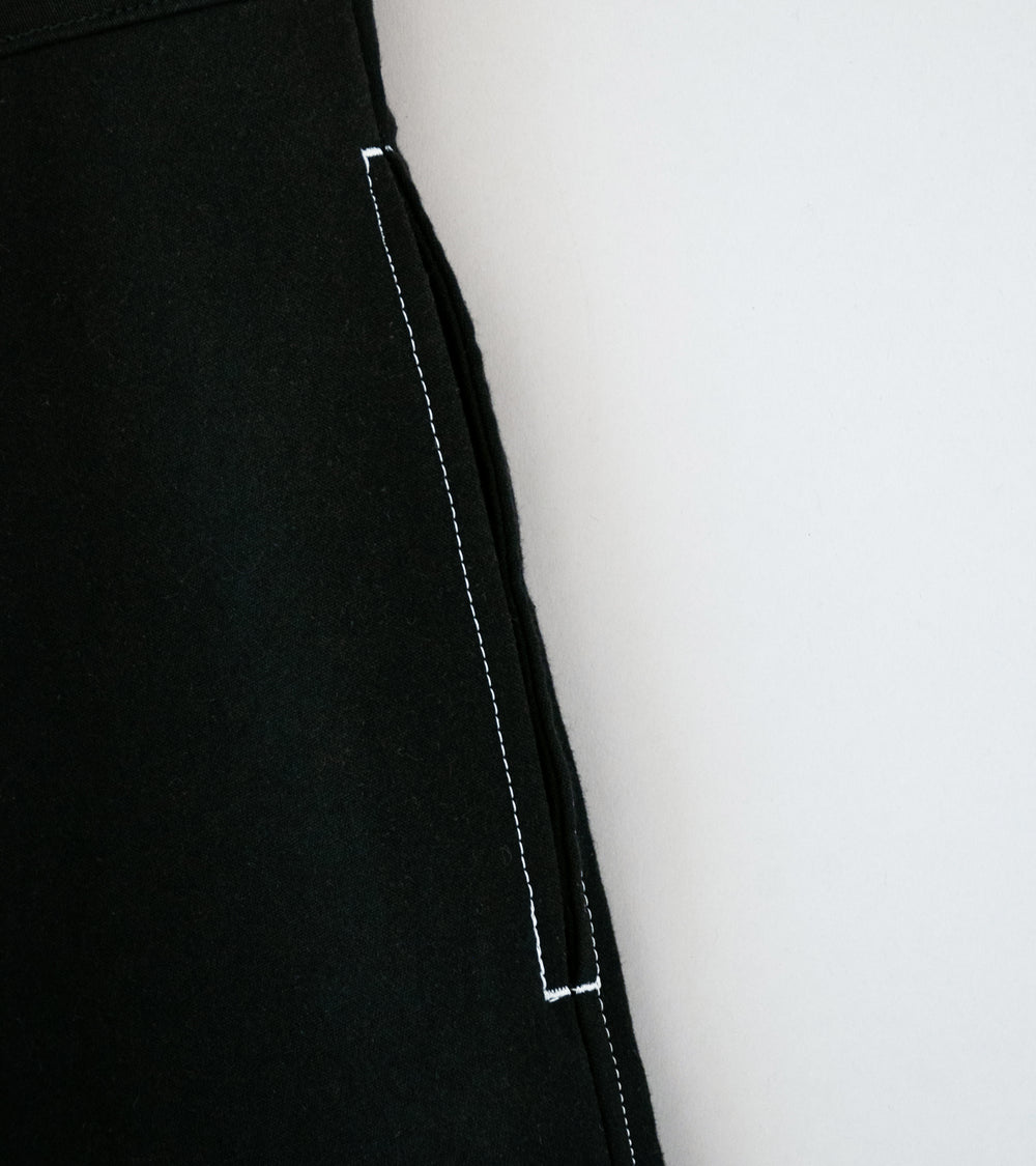 GILDA 'Pant #1' (Black Moleskin w/ Contrast Stitching)