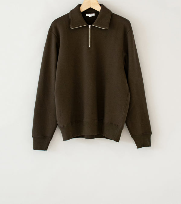 Lady White Co 'Quarter Zip Sweatshirt' (Black Olive)