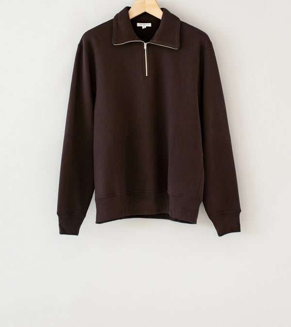 Lady White Co 'Quarter Zip Sweatshirt' (Muddy Brown)