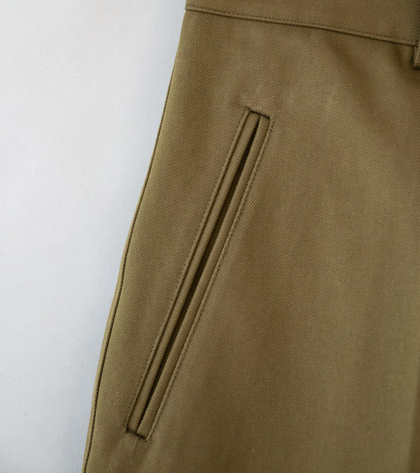 Margaret Howell 'Jet Pocket Trouser' (Khaki Heavy Cotton Twill)