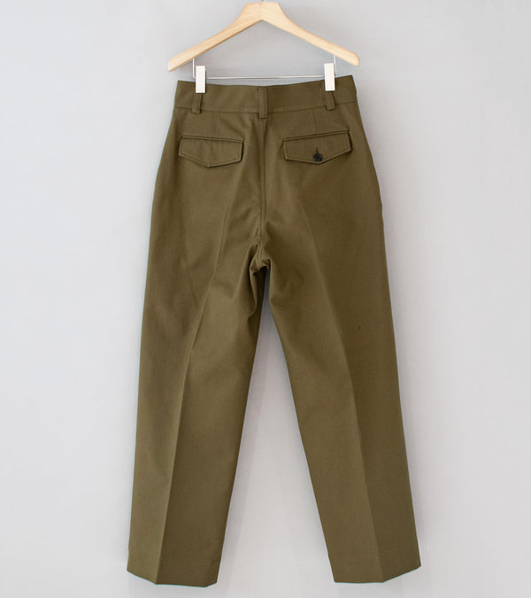 Margaret Howell 'Jet Pocket Trouser' (Khaki Heavy Cotton Twill)