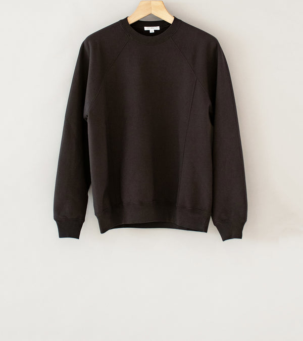 Lady White Co 'Heavy Gusset Crewneck' (Tire Black)