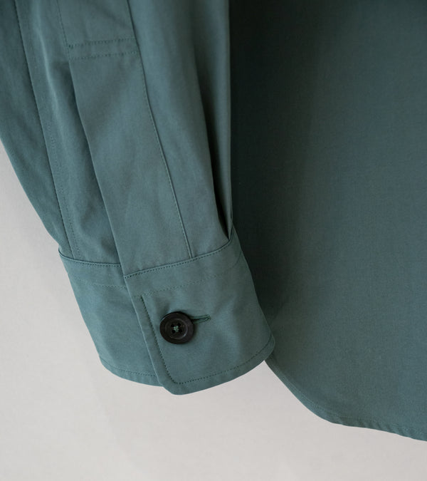 Margaret Howell 'Relaxed Shirt' (Teal Compact Washed Cotton)