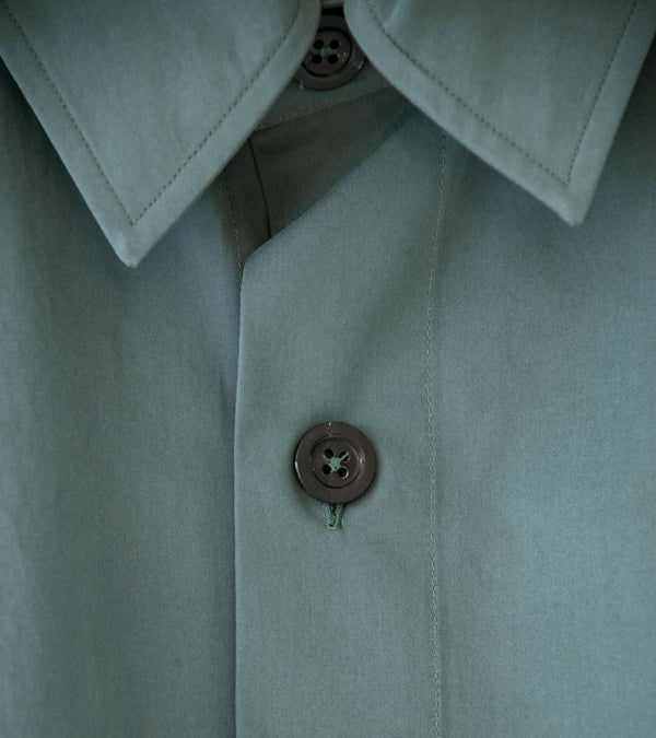 Margaret Howell 'Relaxed Shirt' (Teal Compact Washed Cotton)