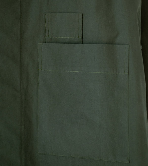 Margaret Howell 'Two Pocket Shirt' (Forest Compact Washed Cotton)