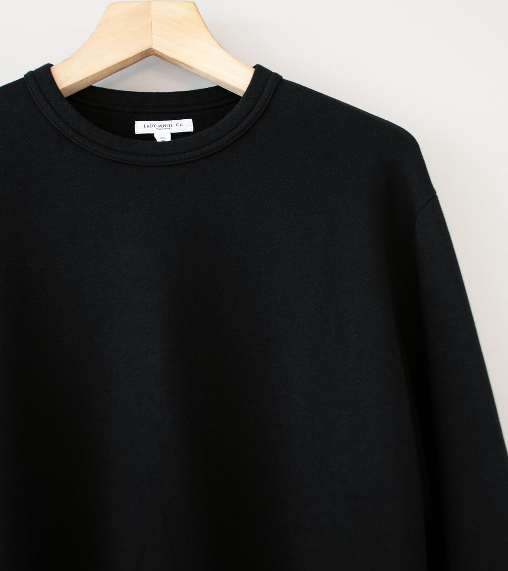 Lady White Co 'L/S Mesh Top' (Black)