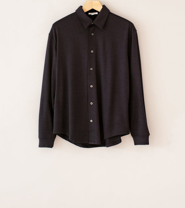 Lady White Co 'Wool Button Up' (Dark Purple)