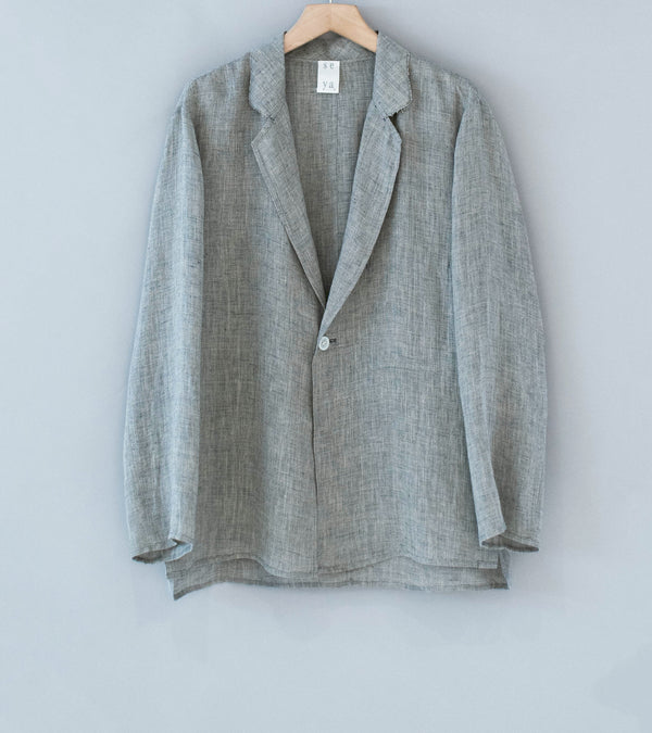 Seya 'Nam Ou Zero Jacket' (Grey Mix Linen Mesh)