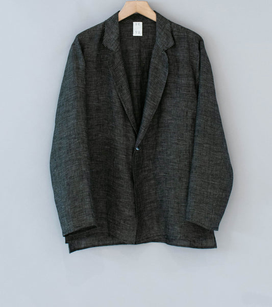 Seya 'Nam Ou Zero Jacket' (Black Mix Linen Mesh) – C'H'C'M'