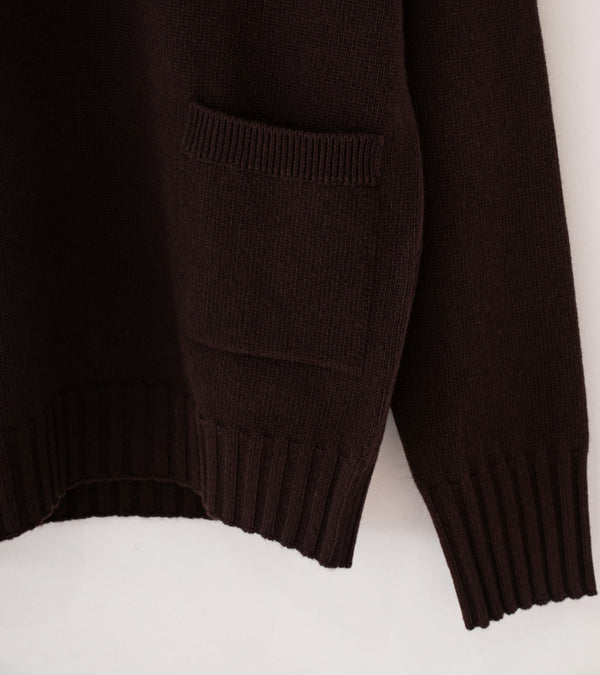 Margaret Howell 'Single Pocket Crew' (Mahogany Geelong Lambswool)