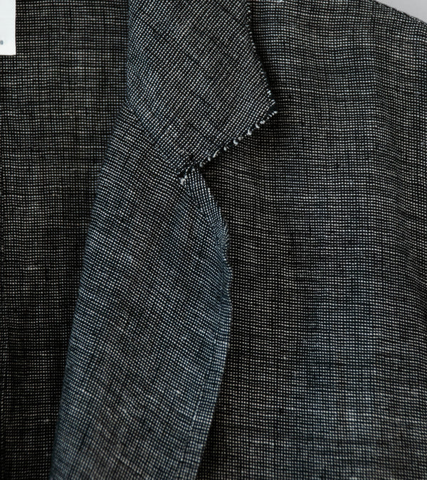 Seya 'Nam Ou Zero Jacket' (Black Mix Linen Mesh)