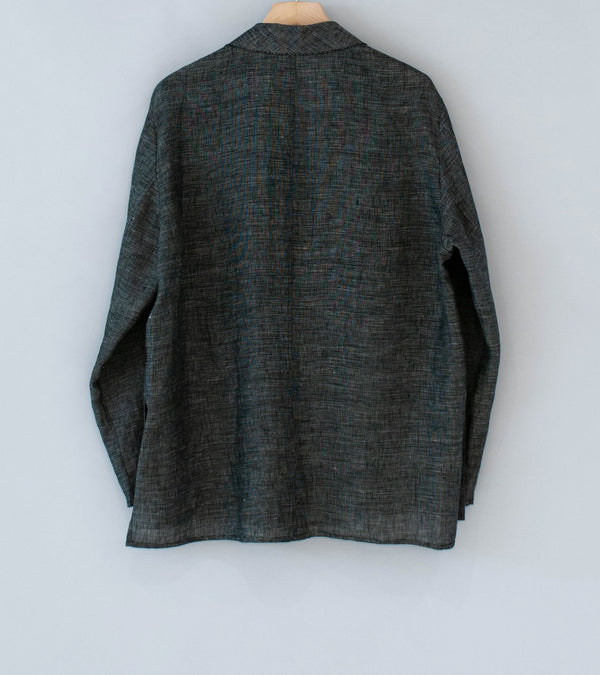 Seya 'Nam Ou Zero Jacket' (Black Mix Linen Mesh)