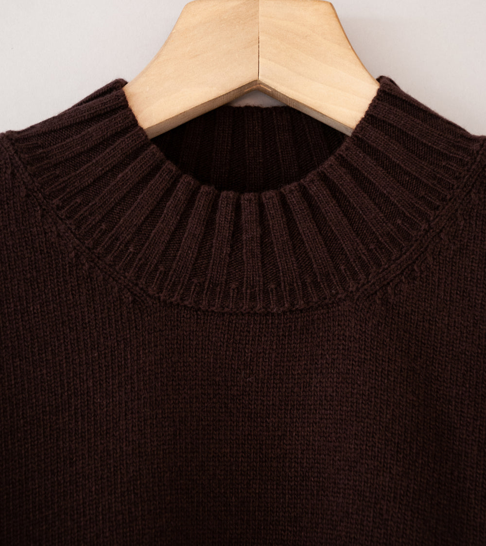 Margaret Howell 'Single Pocket Crew' (Mahogany Geelong Lambswool)