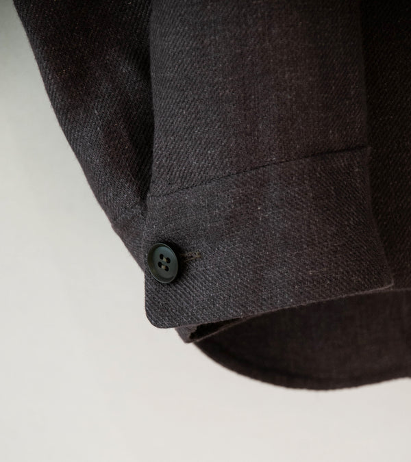 Seya 'Double Face Overshirt' (Mud Indigo Legacy Linen)
