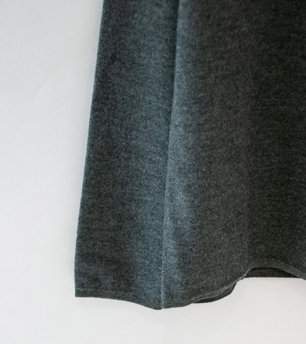 Margaret Howell 'Felted Crew Neck' (Grey Melange Fine Felted Merino)