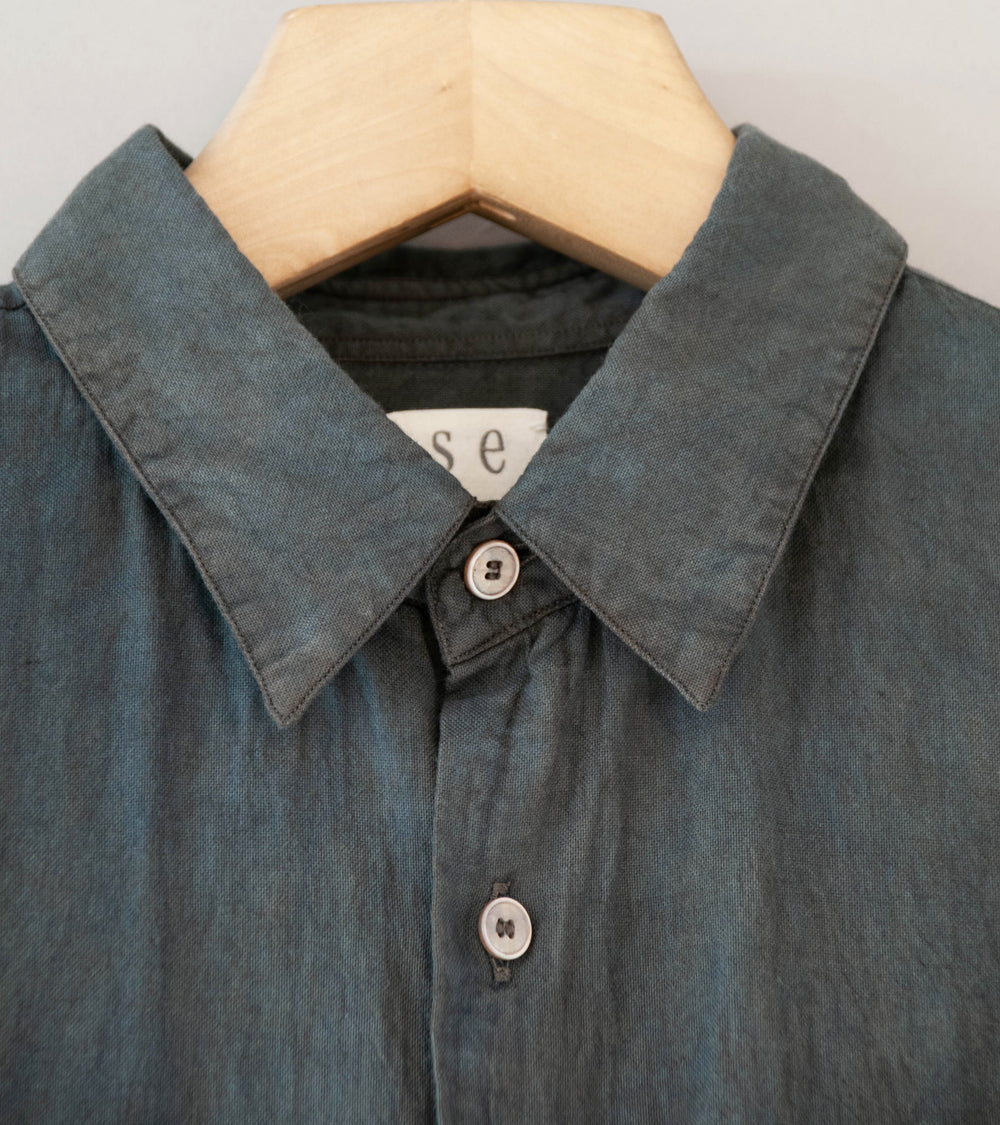 Seya 'Eternal Shirt' (Indigo Mud Splash Vegetal Dyed Organic Cotton)