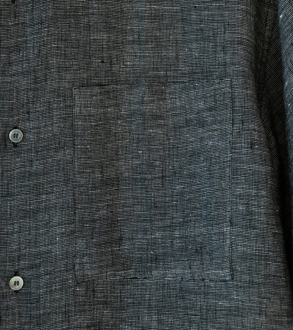Seya 'Eternal Summer Shirt' (Black Mix Linen Mesh)