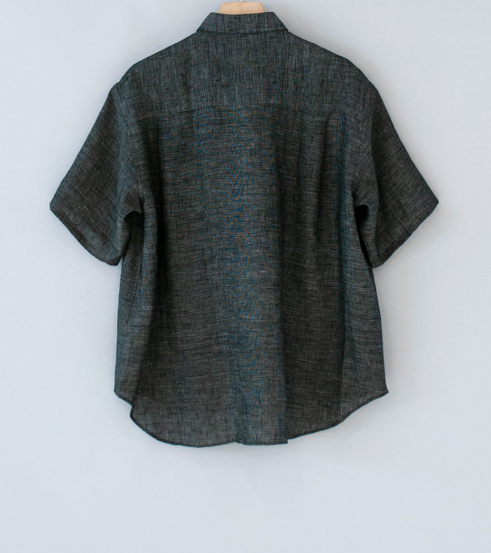 Seya 'Eternal Summer Shirt' (Black Mix Linen Mesh)