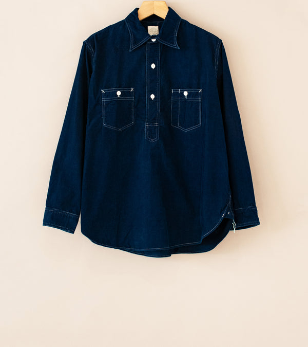 Post Overalls 'No.2 Shirt' (Indigo Cotton Cord)