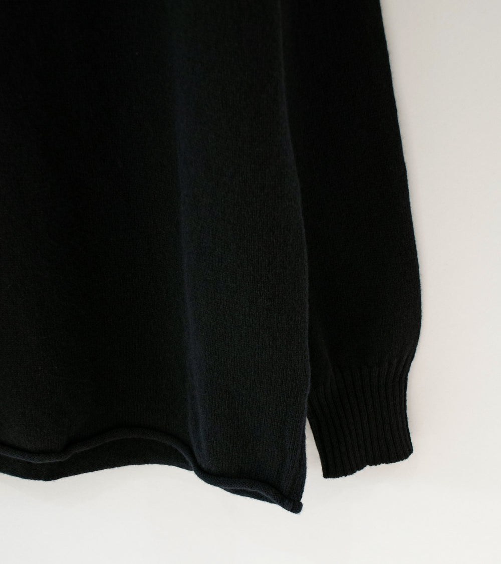 Margaret Howell 'Classic Guernsey' (Black Irregular Spun Wool)