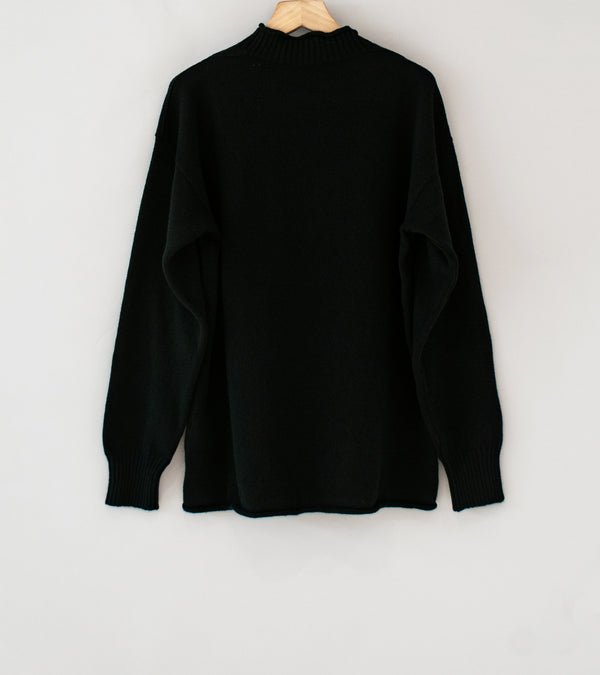 Margaret Howell 'Classic Guernsey' (Black Irregular Spun Wool)
