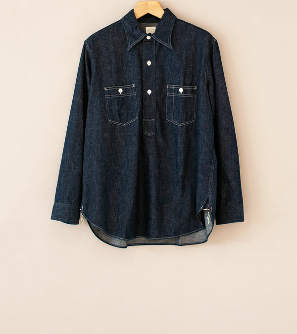 Post Overalls 'No.2 Shirt' (Indigo Light Denim)