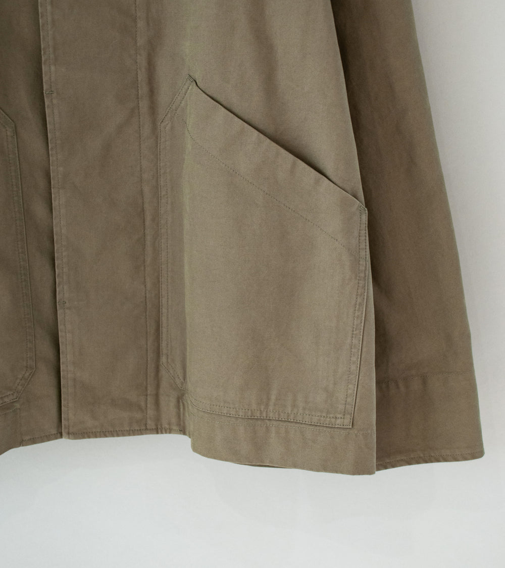 Margaret Howell 'MHL Raglan Jacket' (Taupe Plain Cotton Drill)