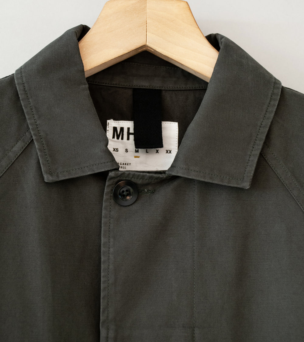 Margaret Howell 'MHL Raglan Jacket' (Ebony Plain Cotton Drill)