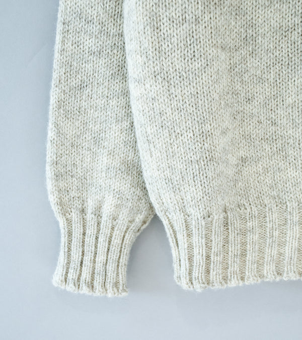 Margaret Howell 'MHL Chunky Seamless Crew Neck' (Natural Rustic Wool)