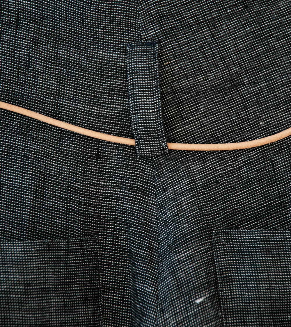 Seya 'Nam Ou River Trip Pants' (Black Mix Linen Mesh)