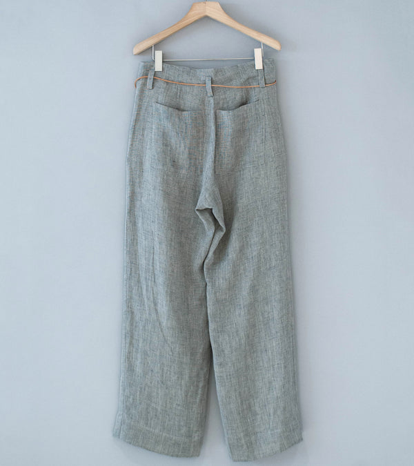 Seya 'Nam Ou River Trip Pants' (Grey Mix Linen Mesh)