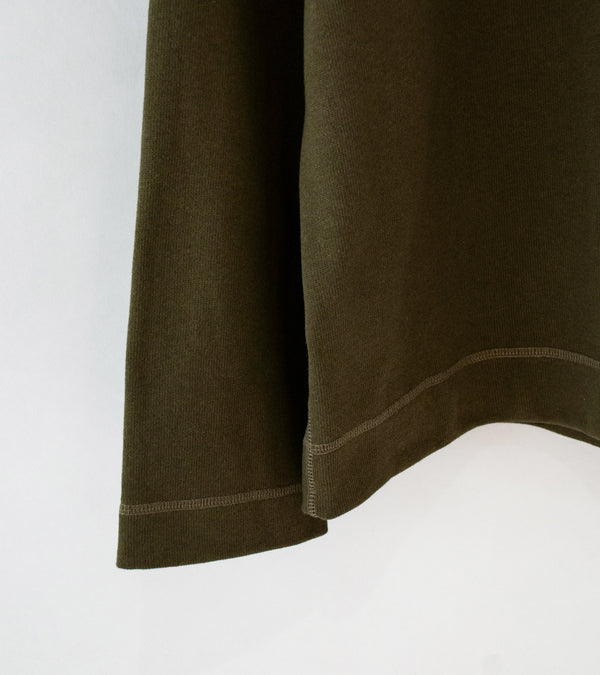 Margaret Howell 'MHL Button Hoodie' (Seaweed Open End Jersey)