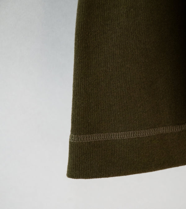 Margaret Howell 'MHL Button Hoodie' (Seaweed Open End Jersey)