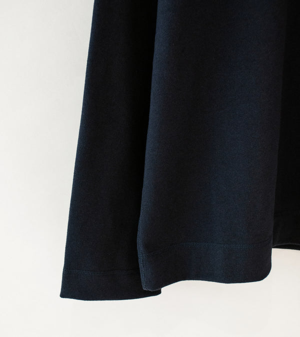 Margaret Howell 'MHL Button Hoodie' (Ink Open End Jersey)