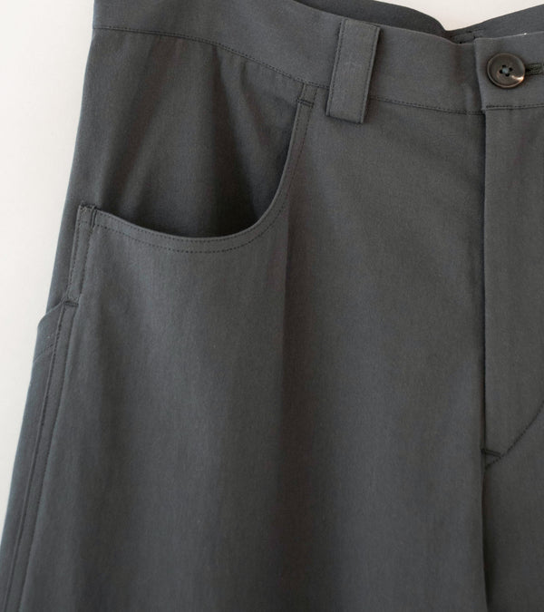 Seya 'Ground Pants' (Charcoal Washed Organic Cotton Twill)