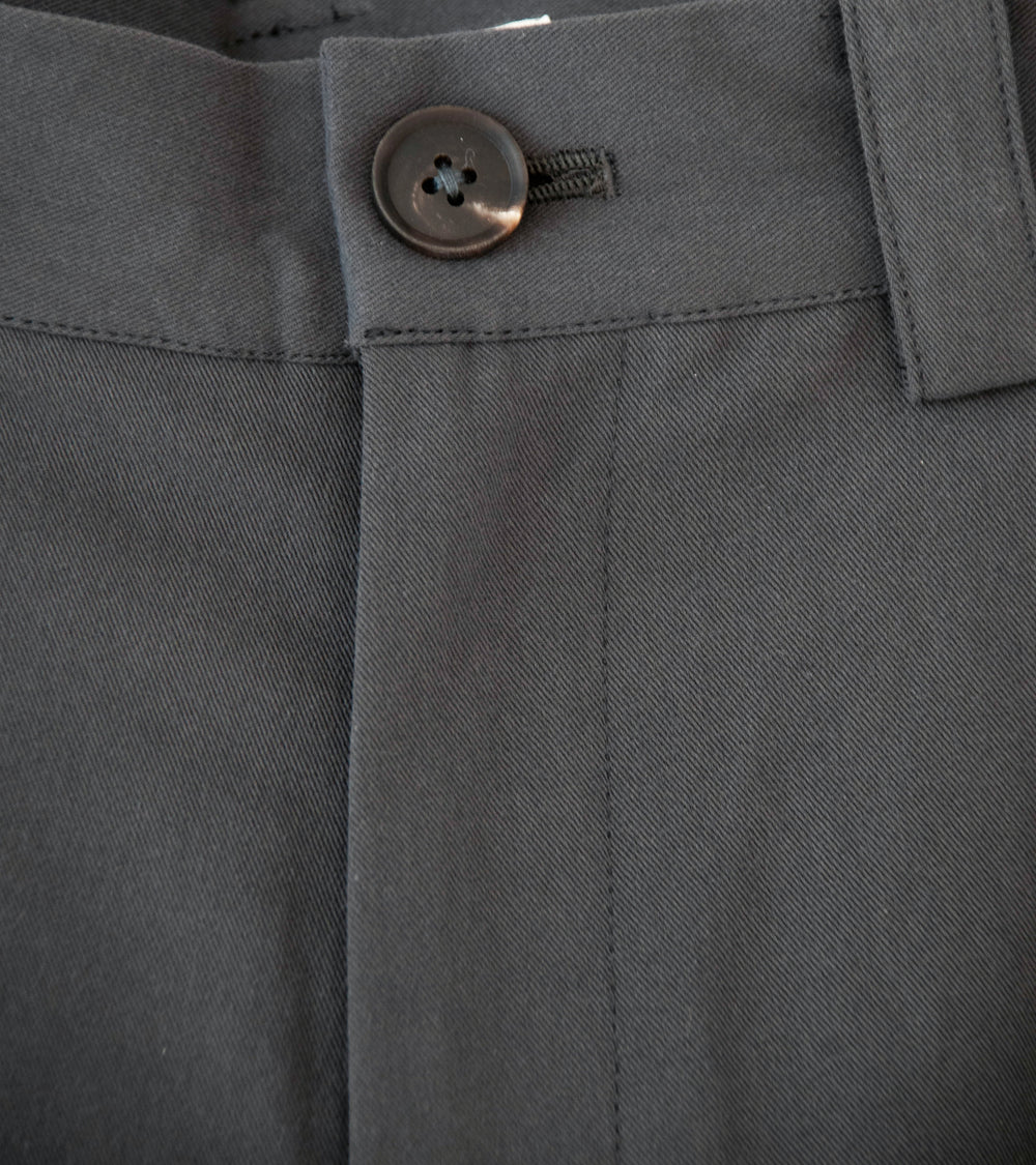 Seya 'Ground Pants' (Charcoal Washed Organic Cotton Twill)
