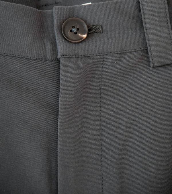 Seya 'Ground Pants' (Charcoal Washed Organic Cotton Twill)