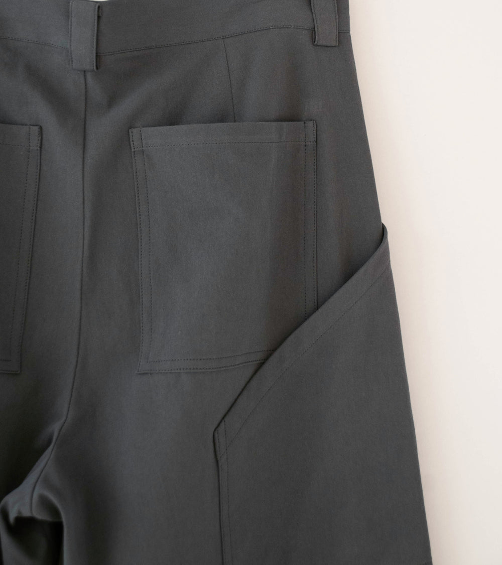 Seya 'Ground Pants' (Charcoal Washed Organic Cotton Twill)